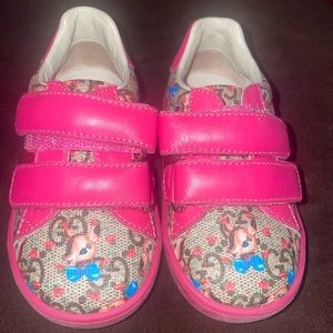 Gucci shoes 5c pink and multicolor